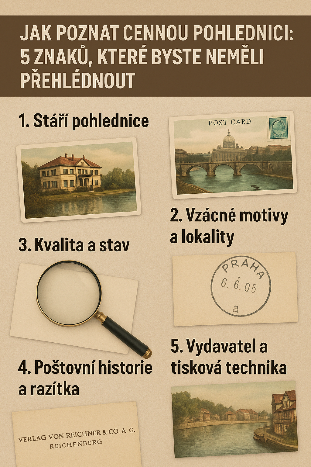 Jak poznat cennou pohlednici: 5 znaků, které byste neměli přehlédnout