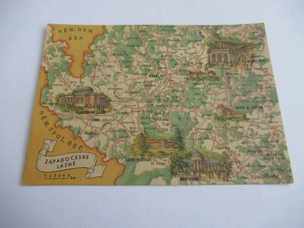 Putování po Československu - Západočeské lázně - Františkovy lázně, Lázně Kynžvart, Mariánské lázně, Karlovy Vary