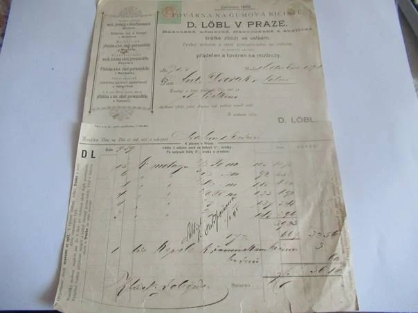 Praha - D. Löbl - Rakouské, německé, francouzské a anglické krátké zboží ve velkém - Prodej motouzů a zbožíprovaznického ve velkém. přádelny a továrny na motuzy - 1894