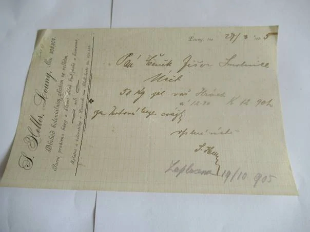 Louny - S. Heller - Obchod koloniálním zbožím ve velkém, parní pražírna kávy a hlavní sklad kuchynské a kamenné soli - 1905