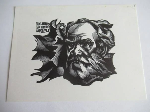 Originální exlibris 13,5 x 10 cm – Luc van den Briele (1973) – Anatolij Kalašnikov