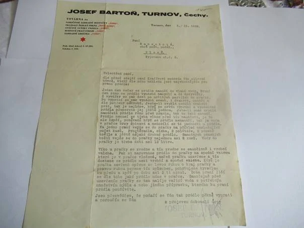 turnov - Josef Bartoň - Továrna na samočinné zahradní houpačky, skládací žehlící prkna, otáčivé sušáky prádla, bubnové prací stroje, zahradní lehátka - 1932