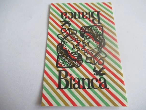 Kinder-exlibris Bianca Strens, 1945, W. J. Rozendaal – Cliche-druk (X1), 10,5 × 7 cm
