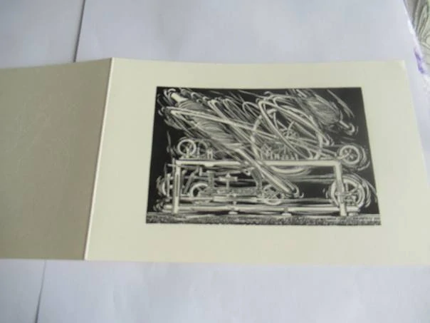 Sběratelská PF 1983 Emiel Hoorne – motiv spřádací stroj (17 × 11,5 cm)