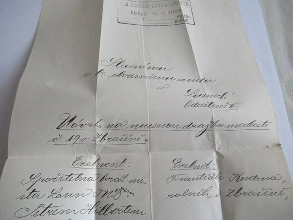 LOUNY - C.K. OKRESNÍ SOUD 10.5. 1900 - R PORTOMARKE 6 HELLER