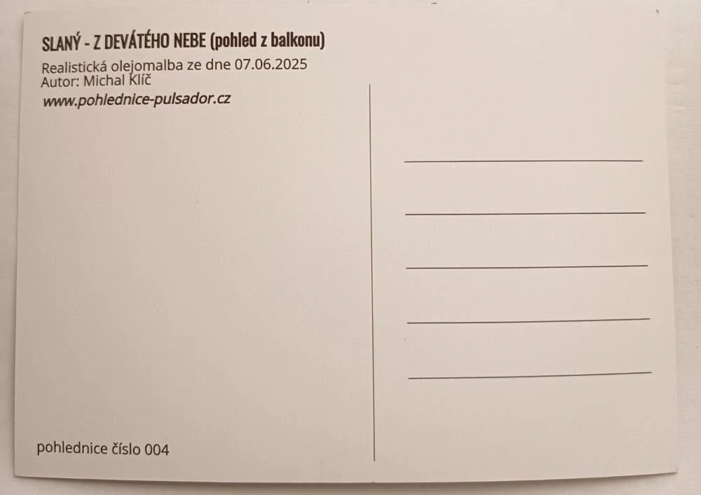 SLANÝ - Z DEVÁTÉHO NEBE (POHLED Z BALKONU)
