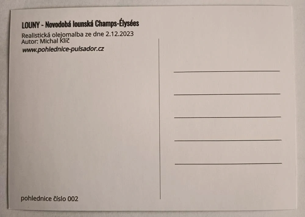 LOUNY - NOVODOBÁ LOUNSKÁ CHAMPS-ÉLYSÉES
