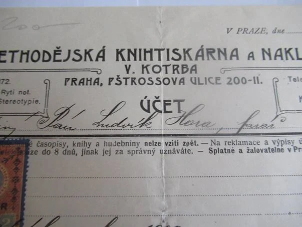 Praha - Cyrillo-Metodějská knihtiskárna a nakladatelství - V. Kotrba - 1910