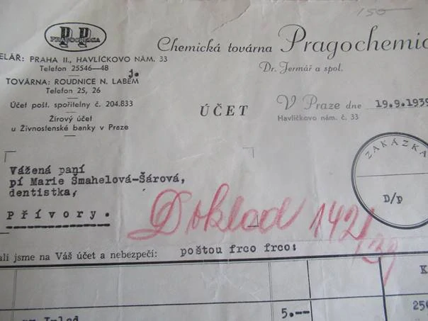 Praha - Pragochemia - chemická továrna - 1939