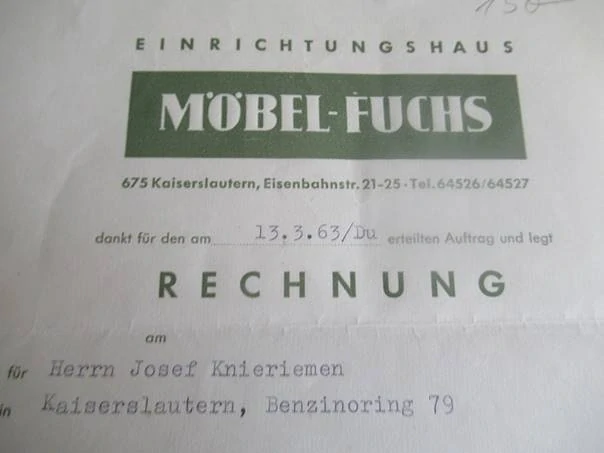 Kaiserslautern - Möbel-Fuchs - Zařízení domu - 1963