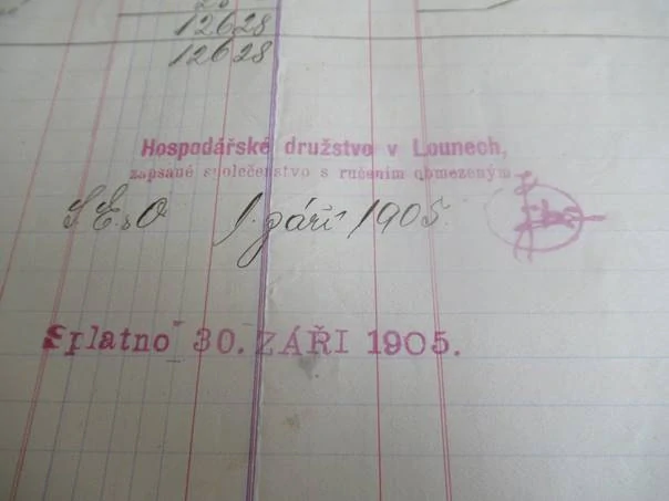 Louny - Hospodářské družstvo - 1905