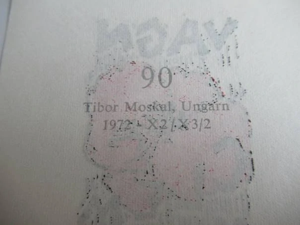 Originální exlibris 14 x 7 cm – Vagn Clemmensen (1972) – Tibor Moskal