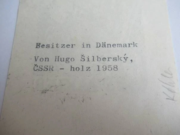 Originální dřevoryt 11,5 x 7 cm – Sven Aage Kjær (1958) – Hugo Šilberský