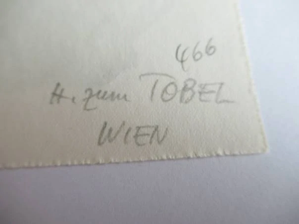 Originální dřevoryt 11 x 7,5 cm – Gianni Mantero – Hedwig zum Tobel (Vídeň)