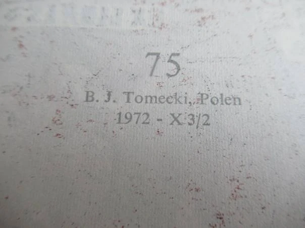 Originální dvoubarevný exlibris 12,5 x 9,5 cm – Vagn Clemmensen (1972) – Bronisław Józef Tomecki