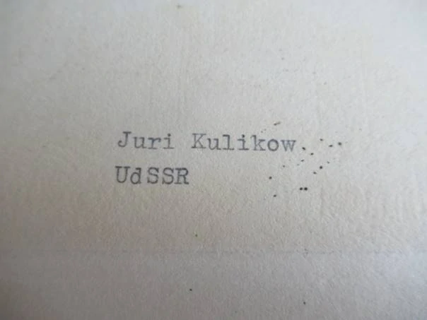 Originální velký exlibris 15 x 10,5 cm – Helmer Fogedgaard – Jurij Kulikov