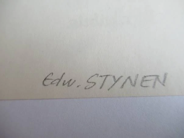 Originální exlibris 11 x 10 cm – W. van den Heuvel-van Wijngaarden – Edward Stynen