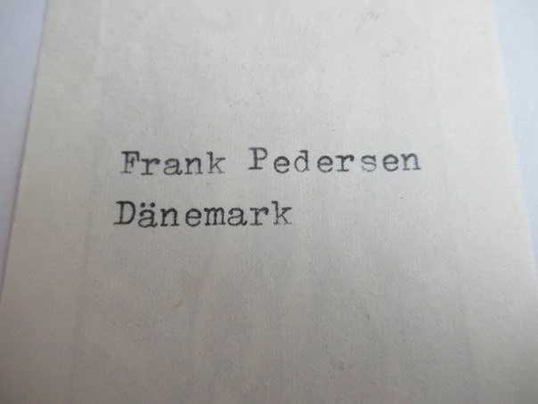 Originální erotický exlibris 10 x 6 cm – Helmer Fogedgaard – Frank Pedersen (Dánsko)