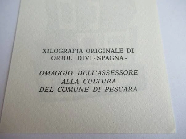 Sběratelské exlibris Ing. Giuseppe Cauti, 10,5 × 7,5 cm – Oriol Diví (Španělsko)