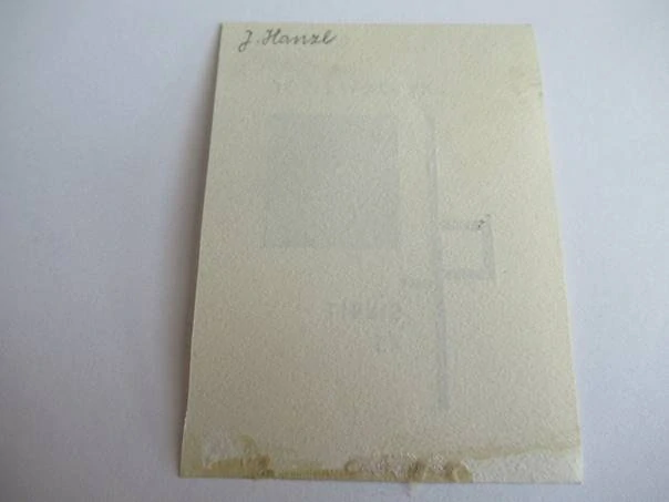 Sběratelské exlibris Josef M. Polák, 7 × 5 cm – Josef Hanzl