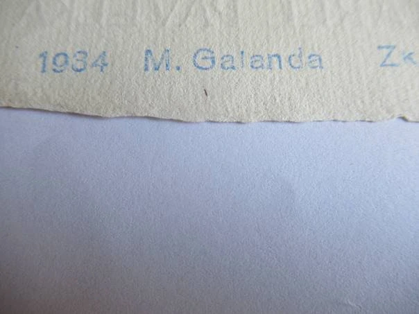 Sběratelské erotické exlibris Karel Pavelka, 14,5 × 9,5 cm – Mikuláš Galanda (1934)