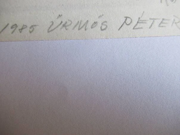 Vícebarevné exlibris Dr. Krier Rudolf, 13 × 9 cm – KBK Találkozó Ajka 1985 (Péter Ürmös)