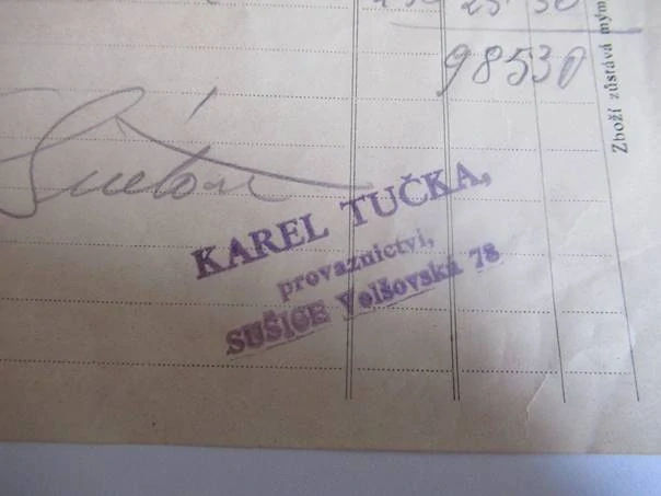 Sušice - Karel Tučka - provaznictví - 1949