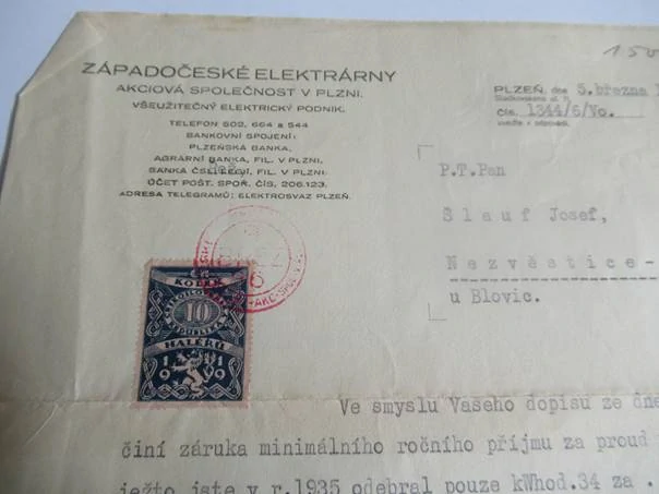 Plzeň - Západočeské elektrárny - Všeužitečný elektrický podnik - 1936