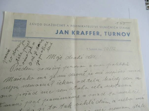 Turnov - Jan Kraffer - Závod dlaždičský a podnikatelství silničních staveb