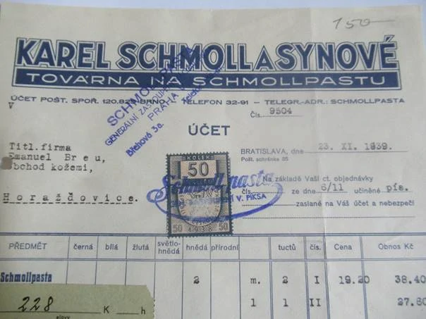 Bratislava - Karel Schmoll a synové - Továrna na schmollpastu - 1939