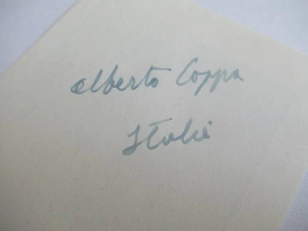 Erotické exlibris P. Edmond Lévy – Akt v podvazcích | Alberto Coppa (Itálie), signováno na rubu, 10,5x6,5 cm