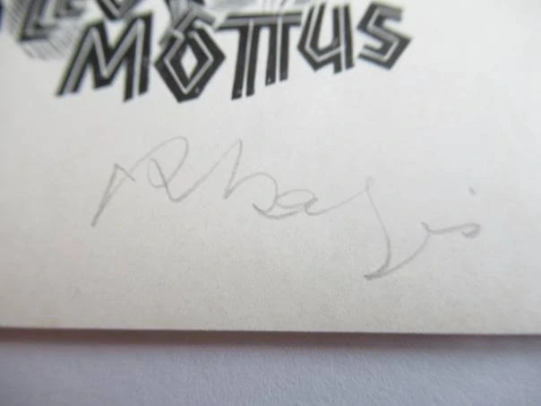 Exlibris Leo Mõttus – Richard Kaljo, 1967 – Autorský signovaný dřevoryt, Tanec, 11,5 × 8 cm