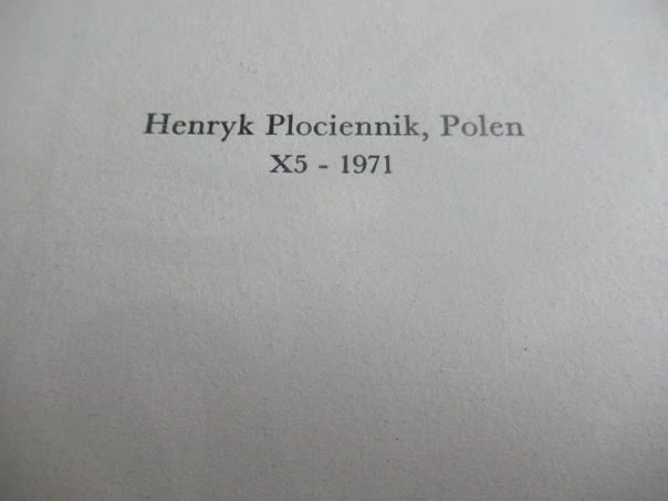 Profesionální originální Exlibris (Zinkoryt X5) V. Clemmensen – Motiv Abstraktní surrealistická kompozice – Henryk Płóciennik (13,5x10 cm)