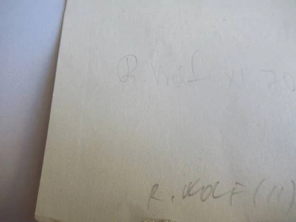 Exlibris – pro S. G. Ivenského – Reinhard Wolf – (1970), X1 (dřevořez), motiv s lisováním vína a džbány – 18 x 7,5 cm