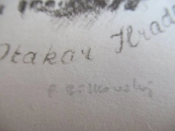 Exlibris pro Ing. Otakara Hradečného – František Bílkovský (11x9 cm) – C3 (Mezirytina / Crayon)