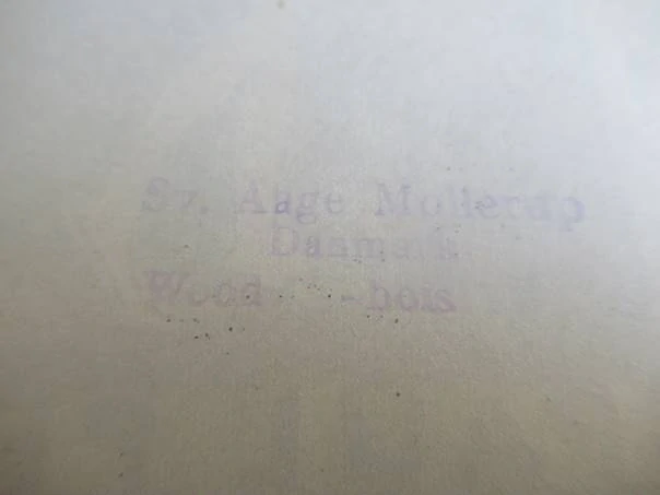 Exlibris pro Paula Pfistera – Svend Aage Mollerup (15x11 cm) – X2 (Dřevoryt)