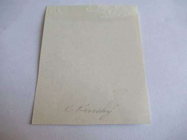 Exlibris – Rostislav Patka – K. Kinský – Motiv: Zřícenina hradu Trosky s květinovým věncem, originální zinkografie (7 x 5,65 cm)