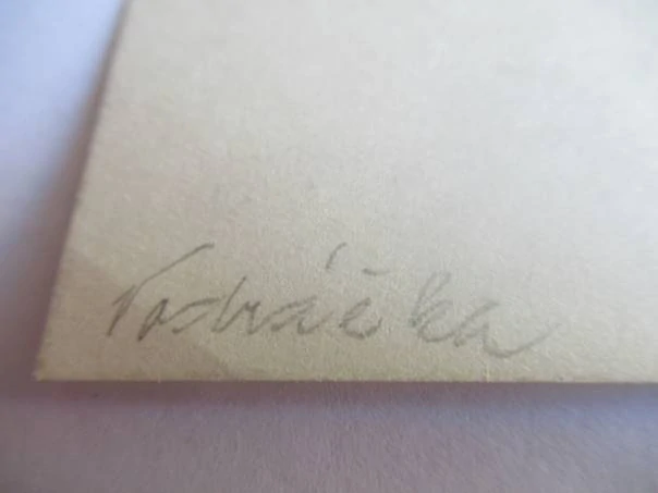 Exlibris – J. Č. – Jaroslav Vodrážka – Motiv: Portrét Jana Žižky z Trocnova, originální lito-tisk / zinkografie se signaturou (11,5 x 7,5 cm)
