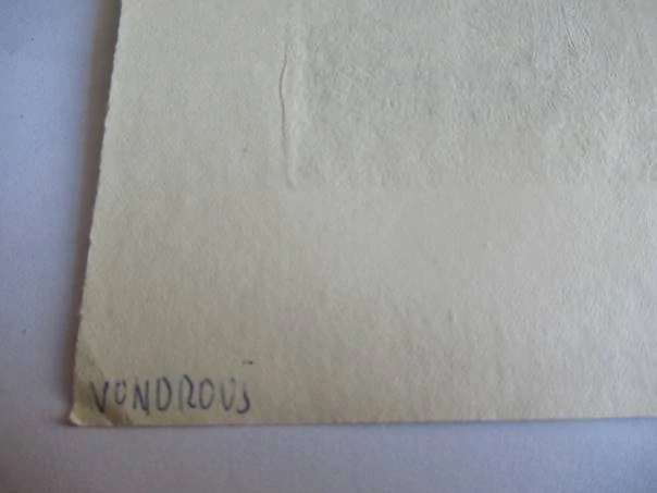 Exlibris – Hana Dvořáčková – J. Benda (1972) – Motiv: Krajina s vršíčkem, stromem, vázou s růžemi a otevřenou knihou, originální hlubotisk / lepty (15 x 10,5 cm)