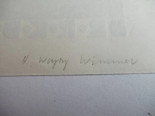 Exlibris Dr. R. K. Donin – Hans Woyty-Wimmer, cca 1930 – originální podélný dřevoryt X2, motiv vzkříšení Krista v gotické bráně, 17x9,5 cm