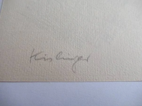 Exlibris Jean Marée – Klaus Kislinger, cca 1975 – originální vícebarevný linoryt X3, motiv přístavu, automobilů a lodi, 11x9 cm