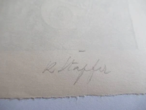 Exlibris Mila Trnka – Karel Štapfer, cca 1920 – originální zinkografie / lept, novogotický heraldický motiv, 13,5x10 cm