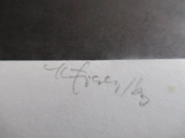 In memoriam Petr Bezruč – Karel Fiala, 1983 – originální autorský linoryt X3, motiv krokodýla s erbem, 20x10 cm