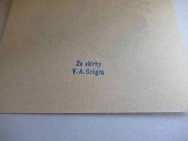 Exlibris Siegfried Gross – autor neurčen (z proveniční sbírky V. A. Grégra), cca 1960 – originální zinkografie / knihtisk, judaistický motiv s menorou a knihou, grafický list 20,5x14,5 cm, exlibris 9,5x7 cm