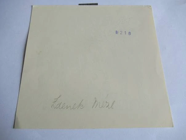 Exlibris – G. J. Rhebergen – Zdeněk Mézl – Kentaur a čtyři ženské akty – 13,5×14 cm – dřevoryt (X2)