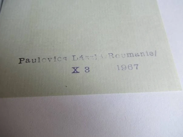 Exlibris – Kántor Lajos – László Paulovics – Avantgardní geometrický motiv – 15×10 cm – linoryt (X3)