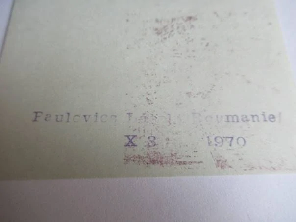 Exlibris – Mitrofan Tarjan – László Paulovics – Slunce s typografickou kompozicí – 13,5×9,5 cm – linoryt (X3)