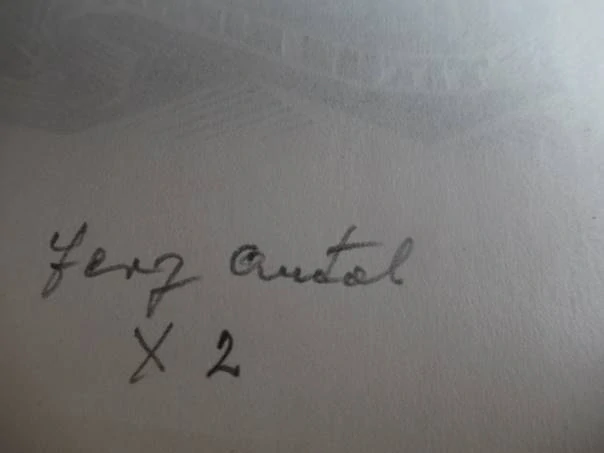 Originální exlibris Titus Ripka – Antal Fery: Hradní pevnost, signovaný dřevoryt (X2) – 14×10 cm (1974)