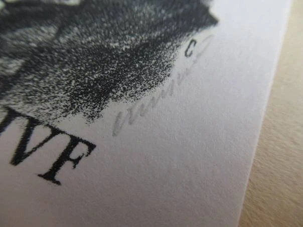 Originální exlibris Karel Cvejn – JVF: Portrét muže, signovaná litografie – 10×7,5 cm