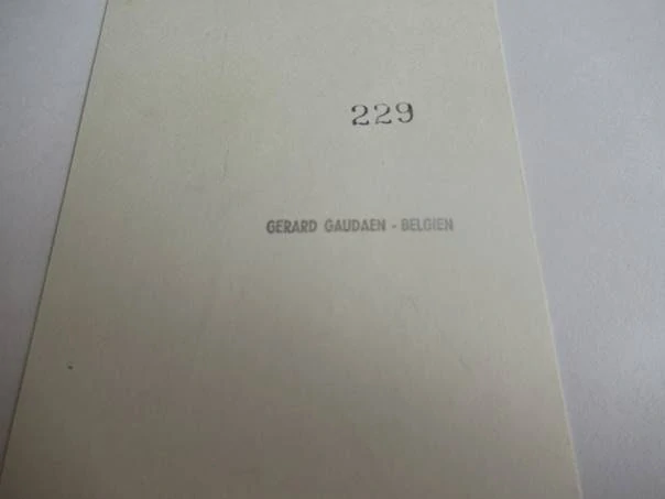 Exlibris – Jørgen Vils-Pedersen – Gerard Gaudaen – motiv: Ex Erotica (Ženský akt na knize doplňovaný květinami) – 13,5×7 cm – dřevoryt (X2)